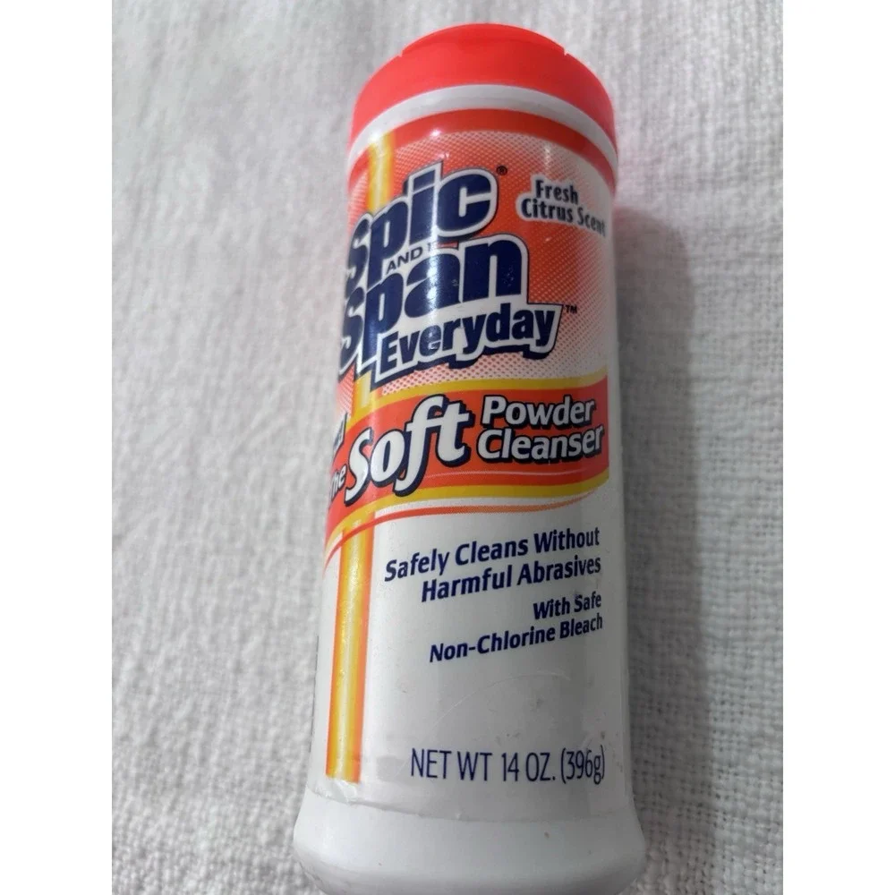 Vintage Spic And Span‎ Soft Powder Cleanser Citrus Scent 14oz Rare Retro